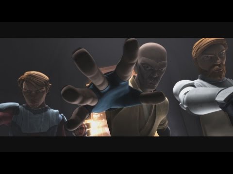 Star Wars: The Clone Wars - Anakin, Obi-Wan & Mace Windu Interrogates Cad Bane [1080p]