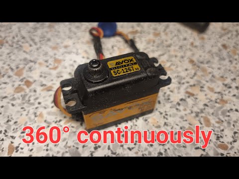 How to make any servo rotate 360° continues.
