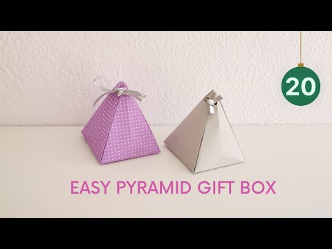 Easy Pyramid gift box | DIY Gift Box Easy | Origami Videos | Christmas Countdown