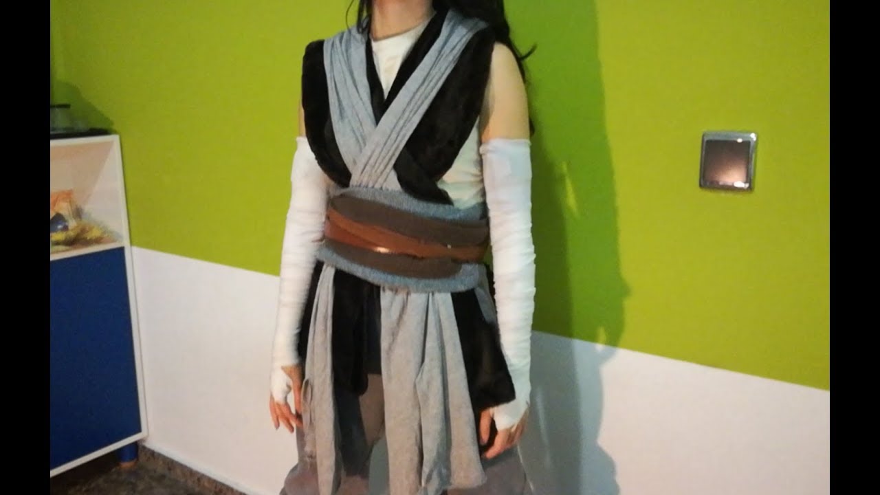 Disfraz Rey, episodio VIII , jedi chica, easy and free homemade STAR WARS girl costume