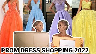 TRYING ON 10 PROM DRESSES WE BOUGHT ONLINE!!!