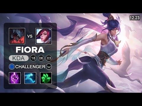 Fiora vs Aatrox Top - EUW Challenger - Patch 12.23 Season 12