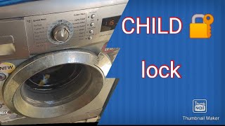 how to active or deactivate child lock in IFB washing machine //CHILDLOCK //Active or deactivate