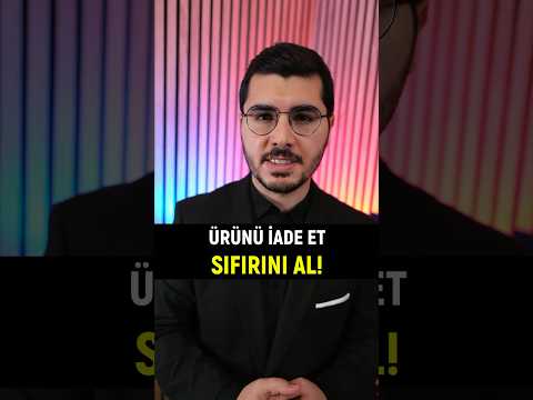 Ürünü İade Et Sıfırını Al!