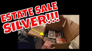 Huge Box of SILVER COINS, MORGANS, MINT & PROOF SETS at a Estate Sale!