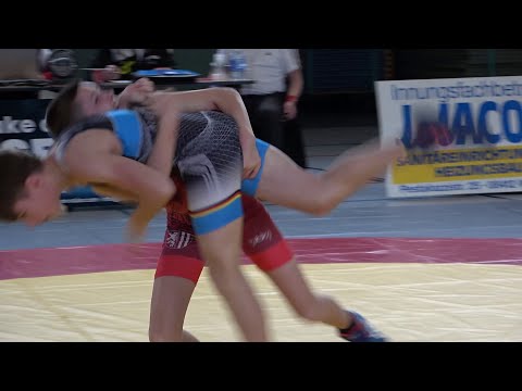 Wrestling / Ringen, LM Sachsen 2023, Jugend B, Freestyle, 44 kg, Kirsch - Titze