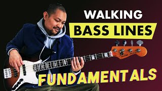 Video thumbnail for Walking Bass Line Fundamentals - 3 Movements You Should Know by Posido Vega - Online Bass Lessons & Jazz Theory
