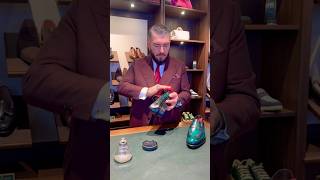 Royal green shoes patina and mirror shine. #shoes #royal #fashion #asmr