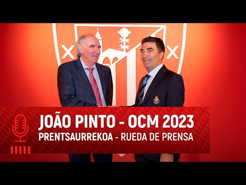 Imagen de portada del video 🎙️ João Pinto - One Club Man 2023 | Rueda de prensa | Prentsaurrekoa