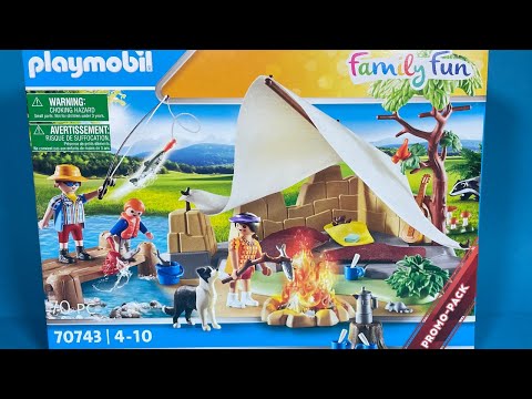 Unboxing Playmobil Familie beim Campingausflug | 70743 | Family Fun | Promo-Pack | Auspacken| Angeln