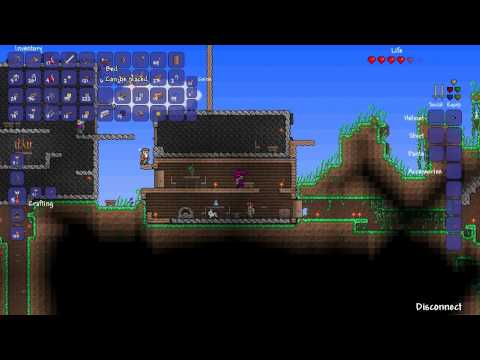 TotalBiscuit and Jesse Cox Play Terraria - Part 8 - Jesse is bad at skybridges