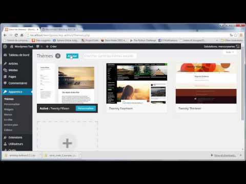 Tutoriel Wordpress 35 Uploader un thème Wordpress