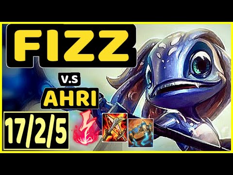 GREVTHAR (FIZZ) vs AHRI - 17/2/5 KDA MID CHALLENGER GAMEPLAY - BR