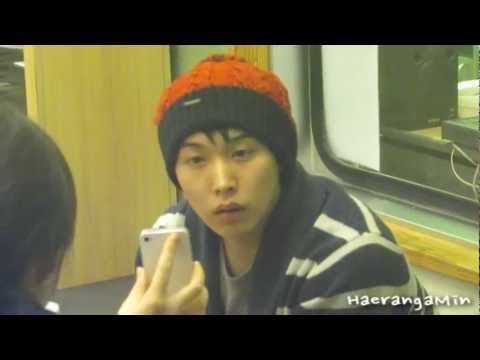 [Fancam] 120216 SUKIRA Sungmin - 널 보고 있으면 ^^