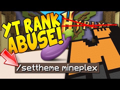 Minecraft ABUSING MY YOUTUBE RANK ON HYPIXEL!