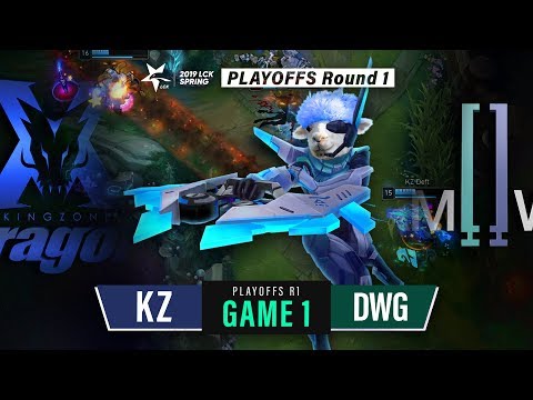 KZ vs DWG Playoffs Game1 Highlight | 2019 LCK Spring