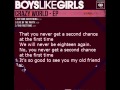 Boys Like Girls- The First Time lyrics. 