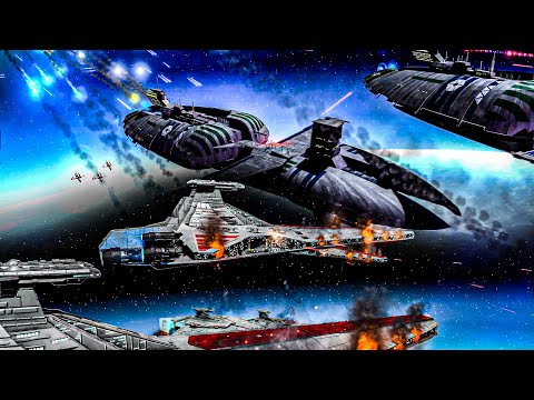 Star Wars the Clone Wars - Massive Epic Space Battle! (Cinematic)| Star Wars: Empire At War