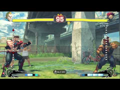 Eita [Akuma] vs KSK [Abel] SSF4 Japanese Online Ranked Matches - TRUE-HD