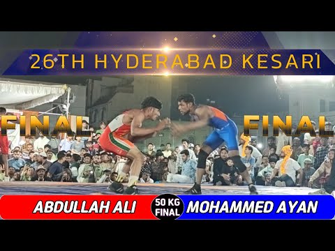 ABDULLAH ALI(R) VS MOHAMMED AYAN (B) - 50 KG FINAL - HYDERABAD KESARI 2026