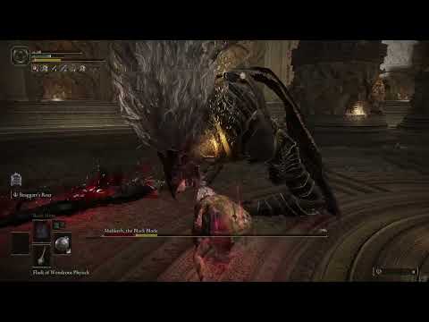 Elden Ring: Maliketh | RL1 No Hit kill in 55 seconds | No aux/buffs/skills/parry | Iron Ball