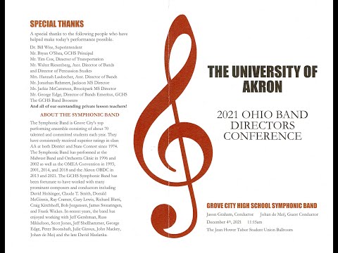 Grove City High School Symphonic Band - 2021 Akron - OBDC