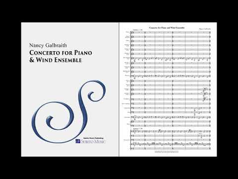 Nancy Galbraith – Concerto for Piano & Wind Ensemble – Music & Score