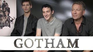 Cory Michael Smith, Robin Lord Taylor and Sean Pertwee Gotham Interview (HD) video