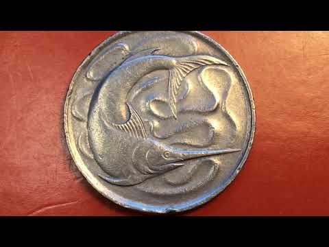 PHILINDSING VIDEO #6 - 1972 Singapore 20 Cents - Swordfish Coin - Stuart Devlin Engraving