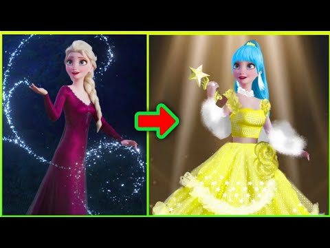 Elsa Glowup into An Award Winner- Frozen Transformation- Glowup art