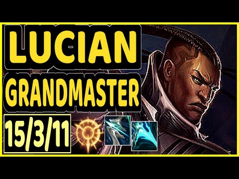 CAPS (LUCIAN) - 15/3/11 KDA GAMEPLAY - EUW Ranked GRANDMASTER