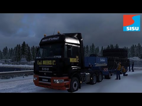 ETS2 Special Transport DLC 20T Huge Tyres from Linköping - Kalmar