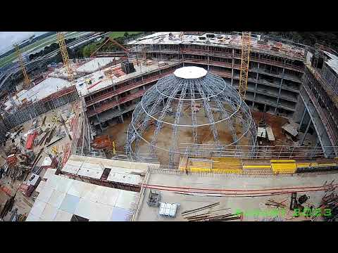 Baustellenfortschritt EUREF-Campus Düsseldorf