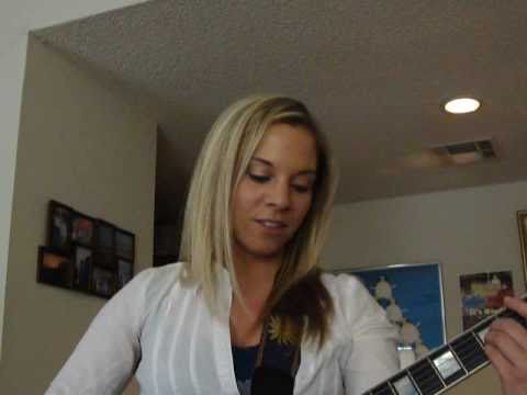 Kristi Salas: Rehearsing an original song, "Admit It"  for a Kansas City show