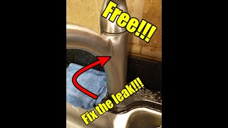 How to fix a Leaky Moen Kitchen Faucet by Yourself, FAST & FREE, and Save you $200!!!