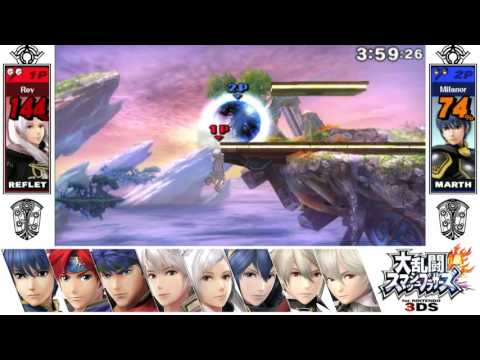 Nerf Me To The Moon 3DS Round 4 Losers - SoC (Reflet/Robin/Kamui) vs Raguna (Marth/Ike)