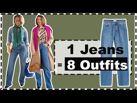 1 Pair of Jeans = 8 Stunning Fashion-Forward Outfits...