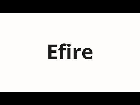 How to pronounce Efire | Эфире (Ether in Russian)
