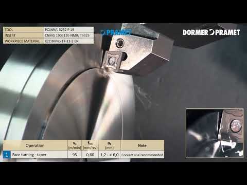 Pramet NMR chip breaker for turning stainless steel