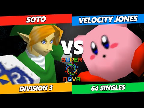 Supernova 2024 - SOTO (Samus, Link) Vs. Velocity Jones (Kirby) Smash 64 - SSB64