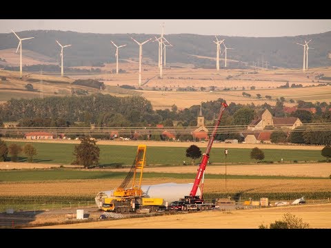 Windindustriegebiet Grohnde / Kirchohsen - Großbaustelle Teil 1