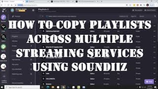 Copy Playlists From Streaming Services - Spotify, Tidal, Qobuz, YouTube Music, Roon  via Soundiiz