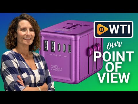 Universal Travel Adapter Offers 5.8A 3X 3.0A USB-C Ports - WTI product video review