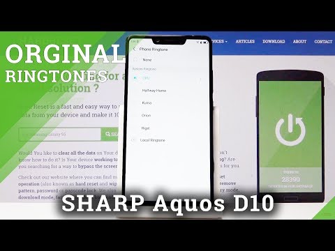 How to Change Ringtone in SHARP Aquos D10 - Ringtones Settings