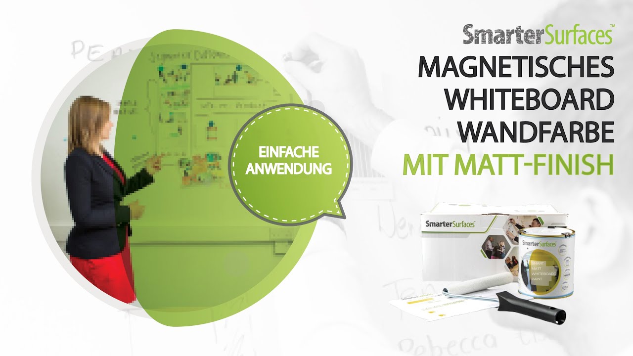 Magnetische Whiteboard-Farbe mit mattem Finish