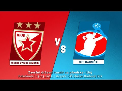 1/2 - Finalni turnir U15 Pionirke: Crvena Zvezda KOMBANK - SPD Radnički d.o.o.