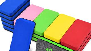 ✏️ Magnetic Whiteboard Erasers – 18 Pack for Classroom & Home Use