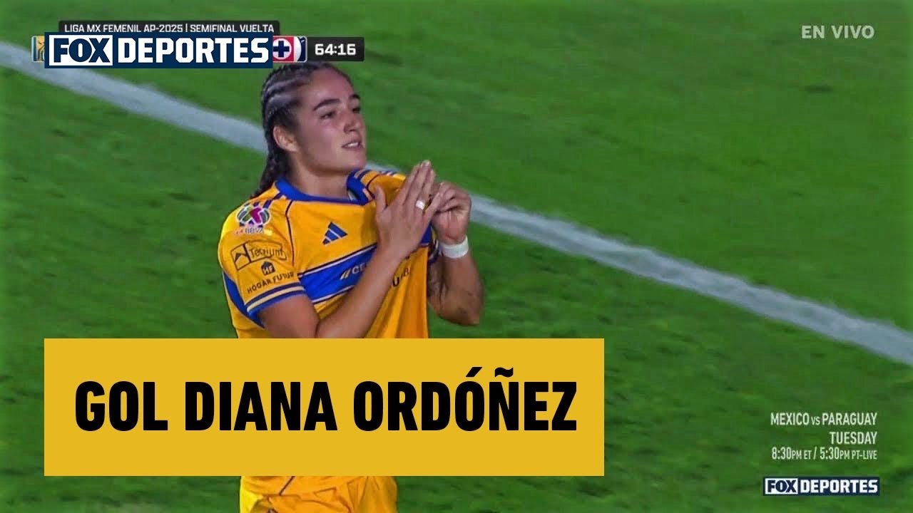 😎 GOL Diana Ordóñez | Tigres 2-0 Cruz Azul | Semifinal Vuelta, Apertura 2025 | Liga MX Femenil