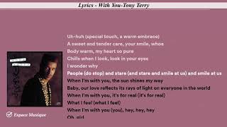 Lyrics   With You Tony Terry