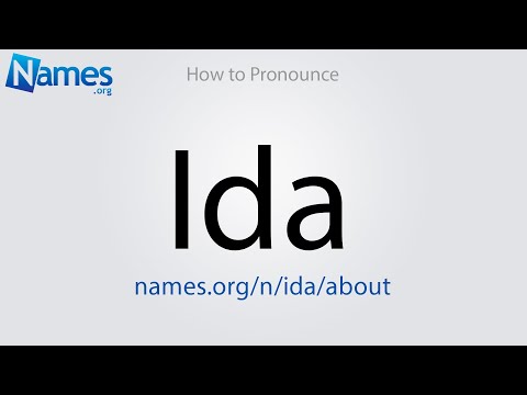 How to Pronounce Ida